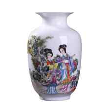 Chinese home decoration Decal vase Painted ceramic vase closet ornaments