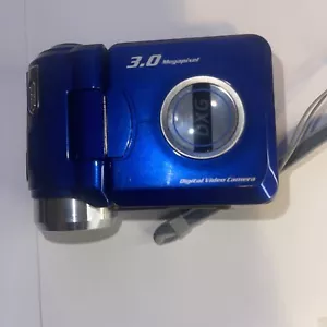 DXG 305V 3.0MP Digital Video Movie Camera with Bag Blue Vintage Camera - Picture 1 of 6
