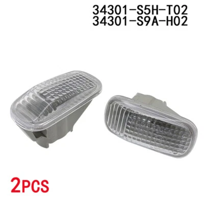 2PCS Side Marker Light Clear Lens For Honda CR-V Civic Accord Acura RSX Integra - Image 1 of 4