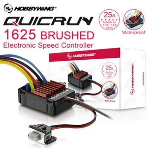 Hobbywing QuicRun 1625 25A Waterproof Brushed ESC w/ 6V BEC für 1/18 1/16 RC Car - Bild 1 von 14