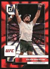 2023 Donruss UFC Holo Red Laser #144 Kelvin Gastelum /75
