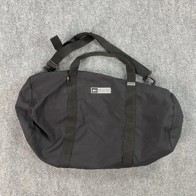 Bolso de Lona REI Cordura Negro Viaje Gimnasio Fin de Semana Correa para el Hombro Llevar Foto 1 de 4