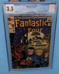 Fantastic Four #45 CGC 3.5  1st App. THE INHUMANS 1965 - Picture 1 of 2