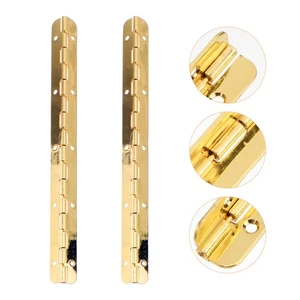 2Pcs brass piano hinge Cabinet Flat Hinge Stainless Steel Continuous H - Picture 1 of 12