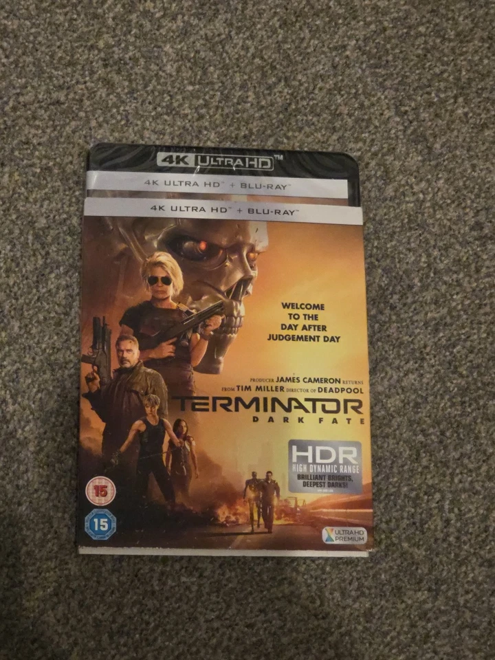 TERMINATOR DARK FATE 4K UHD AND BLU RAY - NEW + SLIPCOVER - FREE POST - Image 1 of 1