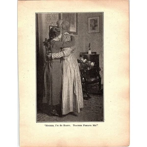 African American Woman Hugging Her Mother 1905 Picture AG2-5 - Picture 1 of 2