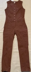 Duluth Trading Co taglia 4 tuta in tela senza maniche ruggine tuta utility donna - Foto 1 di 21