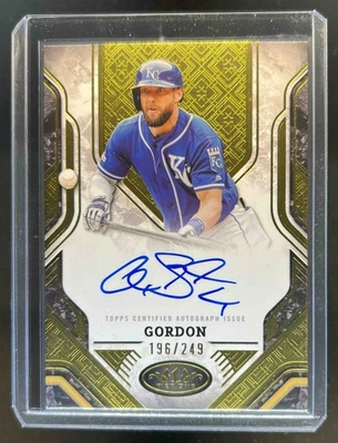 2025 Topps Tier One Alex Gordon Prime Performers Auto #196/249 Royals Foto 1 de 2