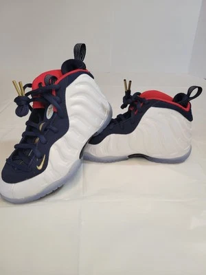 Nike Little Posite One Foamposite 723946-403 Olympic EE. UU. Rojo Blanco Azul PS 12c Foto 1 de 4