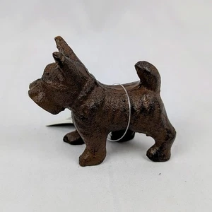 Scotty Dog Figurine Cast Iron Miniature Ornament Indoor or Outdoor - Picture 1 of 5