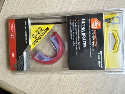 NUEVO Protector Bucal Shock Doctor Adulto Ultra Doble Frenos Remodelables Foto 1 de 2