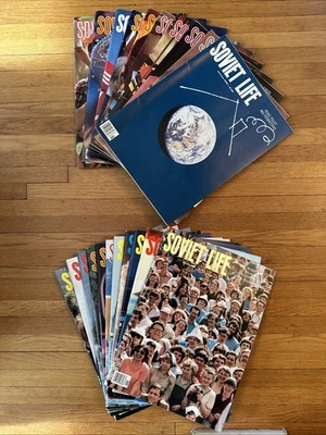 Lot Of 21 Issues: 1983 & 1984 SOVIET LIFE Magazines: 11 From 1984 & 10 From 1983 Foto 1 de 3
