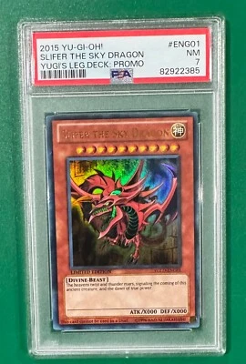 Slifer the Sky Dragon YGLD-ENG01 Ultra Rare Limited Edition PSA GRADED 7 - Image 1 of 3