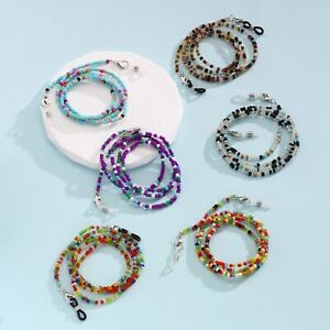 Unisex Chains Beads Lanyards Decor Eyeglass Hanger Keeper Face Glasses Mask New