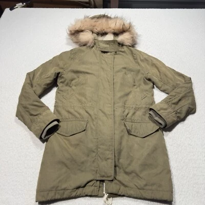 Chaqueta para mujer Abercrombie & Fitch 3 en 1 Ultra Parka verde oliva imitación piel talla S Foto 1 de 4