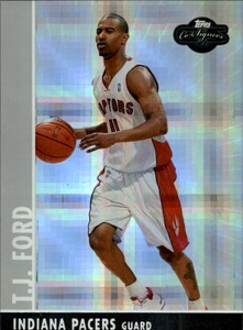 2008-09 Topps Co-Signers Hyper Silver Pacers Basketball Card #59 T.J. Ford /25