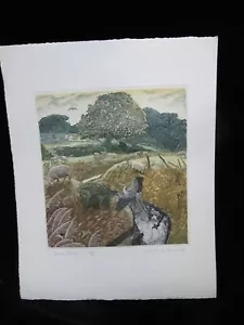 Robert GREENHALF Unframed HERON RISING Signed Limited Edition Art Print Etching - Picture 1 of 7