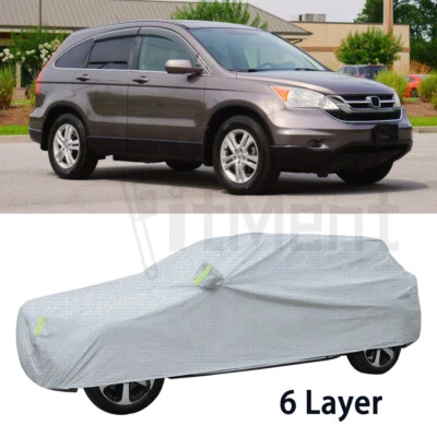 6 Layer Car Cover Waterproof Dustproof Outdoor Fit For Honda CR-V CRV 1997-2020 - Image 1 of 4