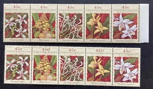 CHRISTMAS ISLANDS 1994 Orchids 1 x set VFU, 1 x set MNH (B307) - Picture 1 of 2