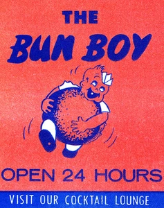 1950's - The Bun Boy - California - Matchbook Advertising Poster - Picture 1 of 1