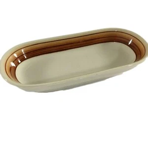 Mayer China Lamure Restaurant Ware Hand Painted Bowl Oval Serving Dish Butter - Picture 1 of 6