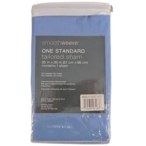Smoothweave Standard Tailored Sham in Blue - Picture 1 of 3