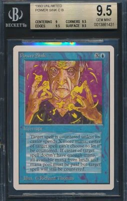 Unlimited Power Sink BGS 9.5 Graded Magic MTG (1431) -magicgraders- - Image 1 of 3