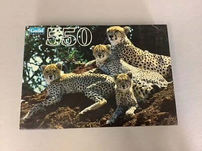 Cheetah Family Guild 550 Pieces Jigsaw Puzzle Vintage - Image 1 of 4