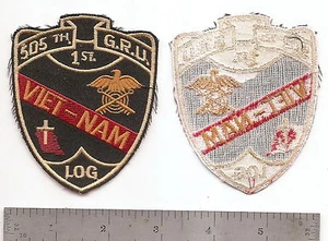 #200 505ST G.R.U. VN 1. LOG PATCH "GRABREGISTRIERUNG" - Bild 1 von 1