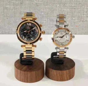 GC Women's Watch Y16013L2 38mm Rose Gold & Black Chronograph Elegant - Picture 1 of 8