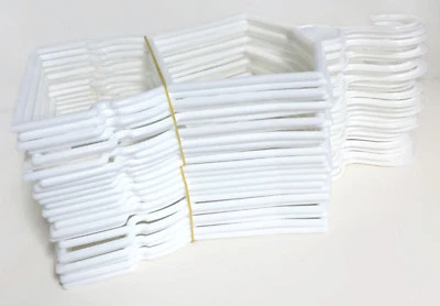 24 White Plastic Outfit Hangers(2 Dozen) for 18 inch Doll Clothes Girl