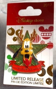 Official Disney Pin - 2017 Disney Store More Magical Together Holiday Pluto - Picture 1 of 1