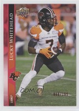 2021 Upper Deck CFL Red /165 Lucky Whitehead #12