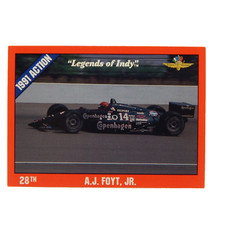 Indy 500 A.J. Foyt Jr. Legends Of Indy Trading Card #29