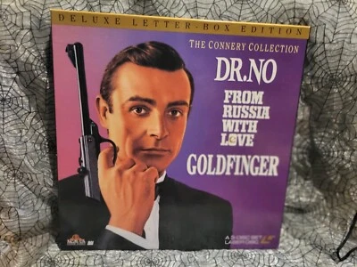 James Bond Connery Collection Laserdisc Dr No From Russia with Love Goldfinger - Image 1 of 4