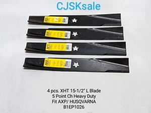 4 pcs. XHT 15-1/2" L B1EP1026 5 Point Ch Blade Fit AXP/ HUSQVARNA (NEW). - Picture 1 of 8