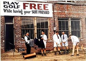 Tarjeta de retiro de golf Minnie sastre de golf Queens Nueva York 1930 - Imagen 1 de 4