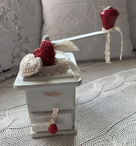 Shabby Vintage Look Deko Kaffeemühle Mokkamühle Handarbeit Upcycling -295 - Bild 1 von 8