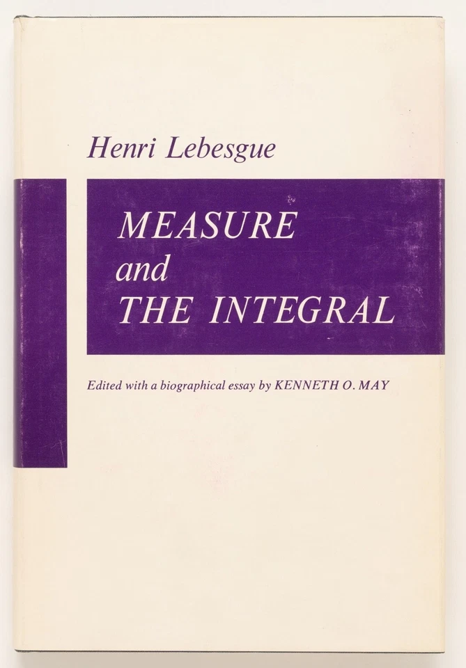 THE MEASURE AND THE INTEGRAL - Henri Lebesgue - Holden-Day, 1966 - Image 1 of 1