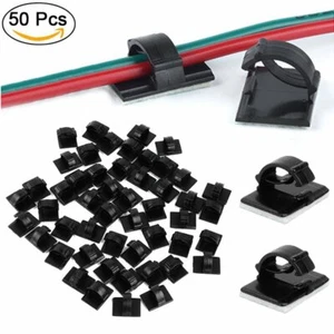 50 Pcs Auto Kabelhalter selbstklebend Kabelklemme Kabelclip Kabel Organiser Set - Bild 1 von 12
