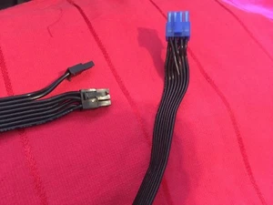  LOT 2 pcs  8 PIN TO 8 pin ( 6+2) PCIE VGA Power Supply Cable for EVGA SuperNova - Picture 1 of 3