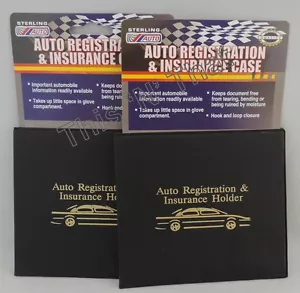 2 portadocumenti assicurazione auto registrazione camion auto portadocumenti custodia carta d'identità - Foto 1 di 3
