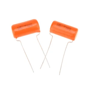 CDE 2Pcs Sprague Guitar Bass Orange Drop Capacitor Tone .068uF 715P 683J 600V - Picture 1 of 4