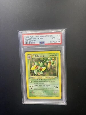 PSA 8 NM-MT Bellossom Pokemon Neo Genesis 1st edition Wotc Holo - Image 1 of 2