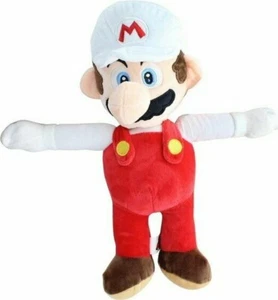 Fire Mario 12 inch Plush Toy Super Mario Bros. Nintendo Official NWT - Picture 1 of 3