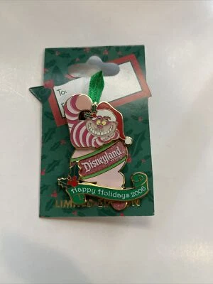 Disney Disneyland christmas holiday ornament 2006 pin cheshire cat Foto 1 de 4