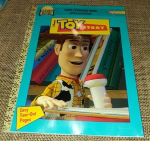 Libro dorado súper coloreado Toy Story 1995 ¡EXCELENTE! película vintage nueva - Imagen 1 de 5