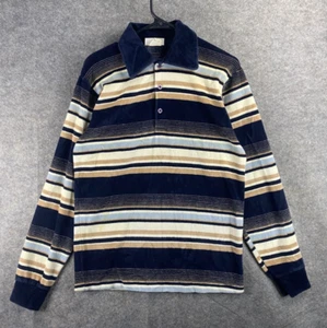 Vintage Sears Kings Road Shop gestreifter Pullover 70er Herren Medium USA Kragen - Bild 1 von 4