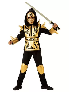 Costume Ninja Oro Ragazzo M - Foto 1 di 1
