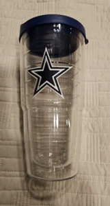 Tervis Tumbler 24 oz with Lid Dallas Cowboys NFL Large Logo Wrap Hot Cold Cup - Picture 1 of 10